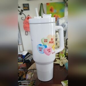 White Sweethearts Travel Mug